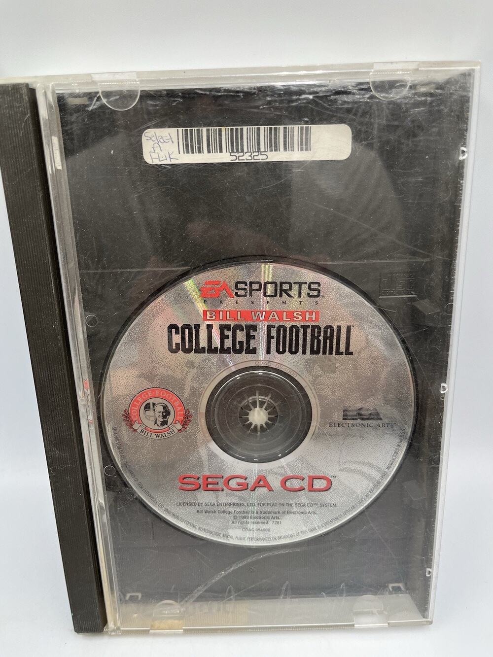 Bill Walsh College Football (Sega CD, 1993) DISC ONLY With Case